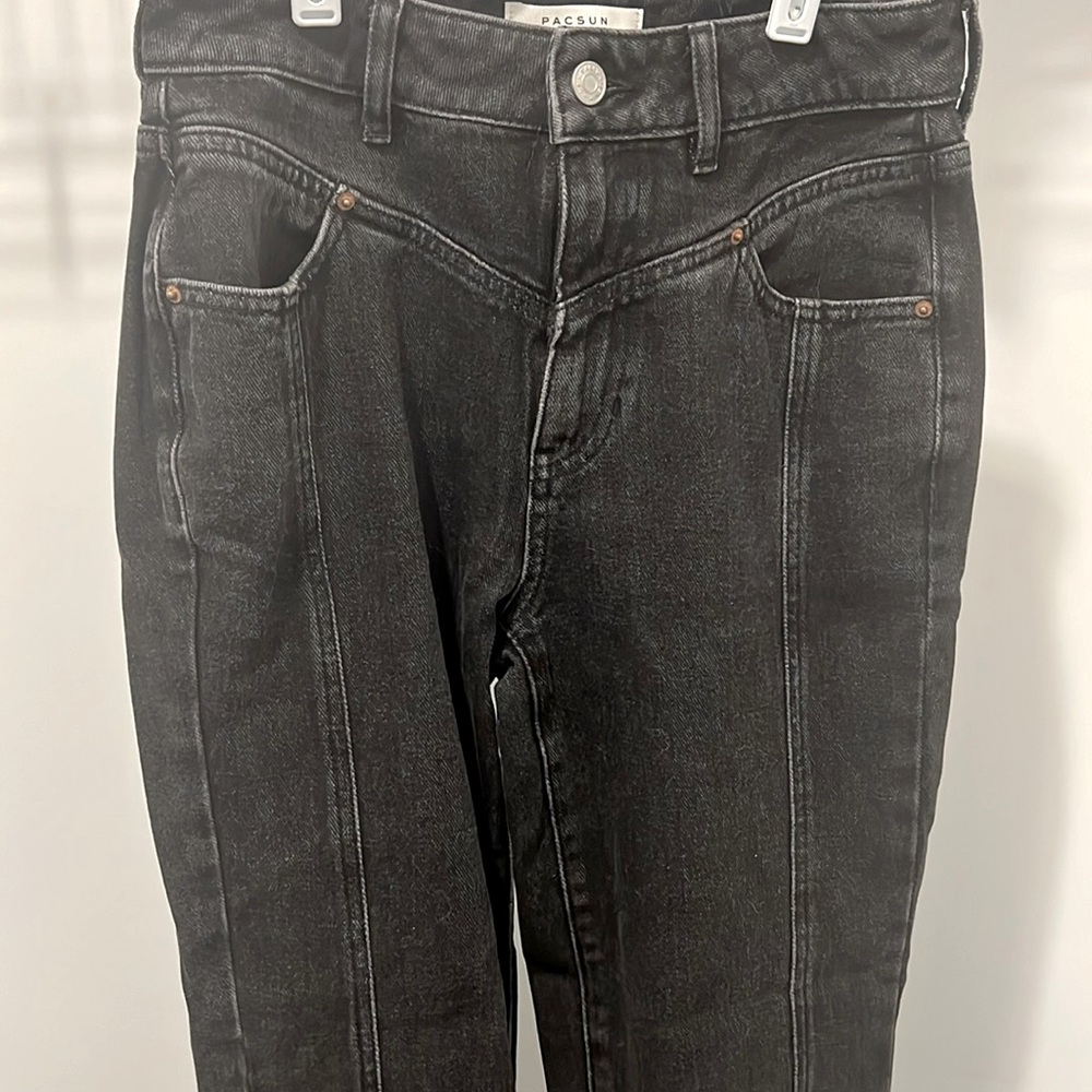 PacSun black denim mom jean size 25